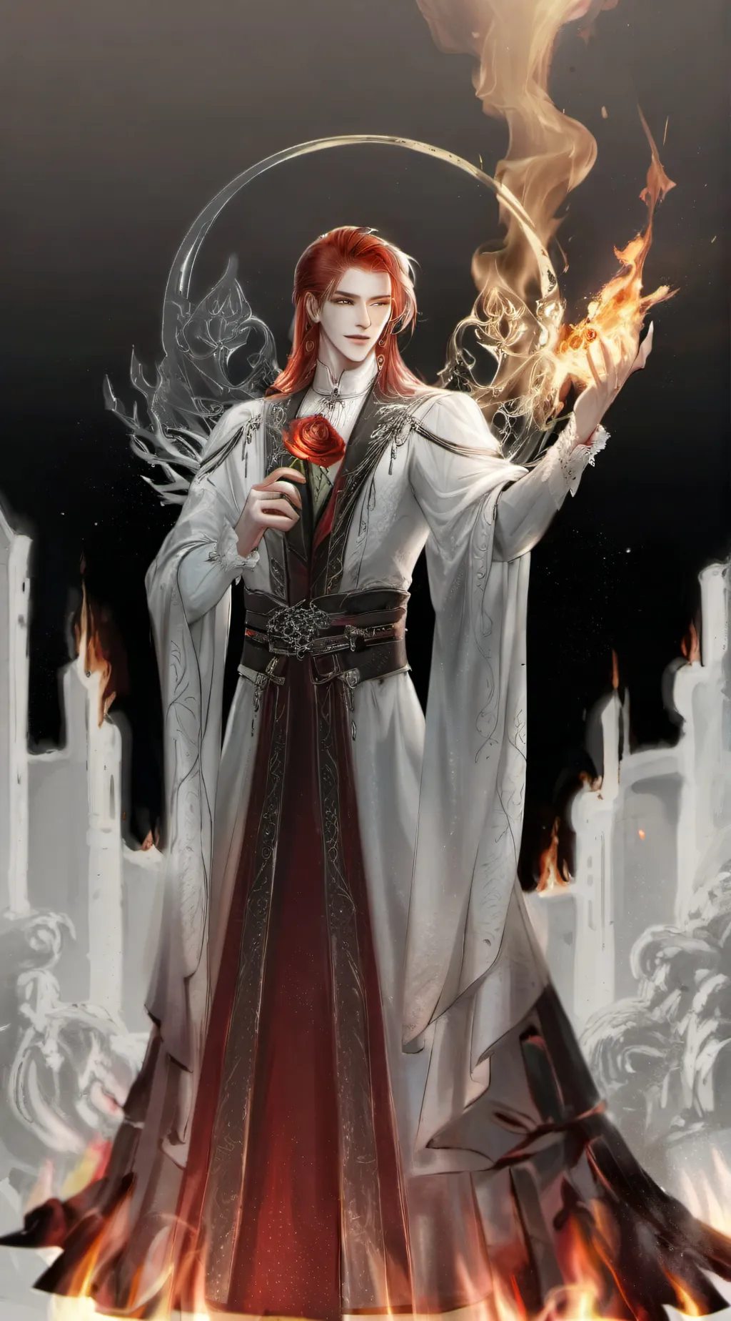 ai character: Primordial Fire background