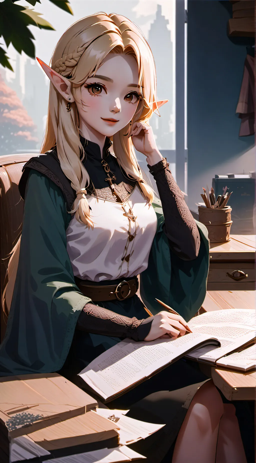 ai character: Selena background