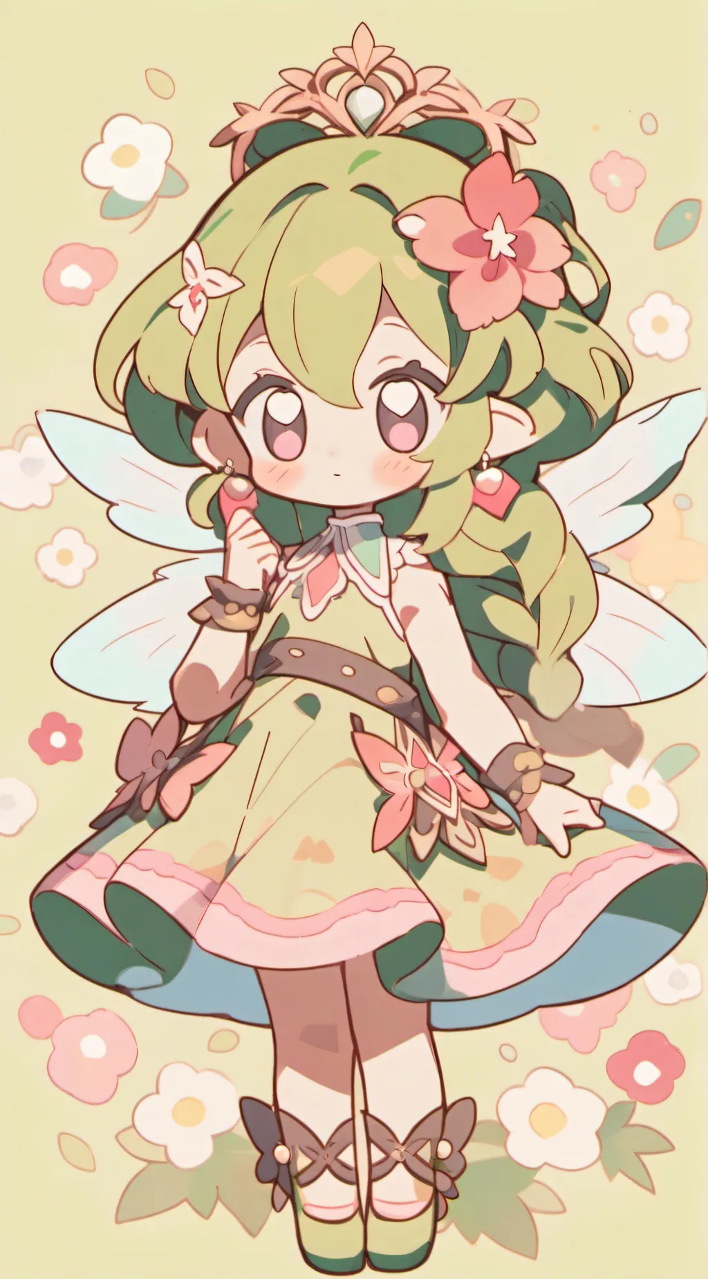 ai character: Spring background