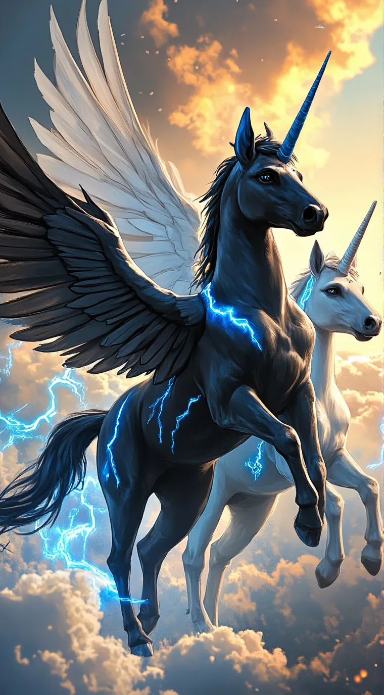 ai character: thunder storm  background