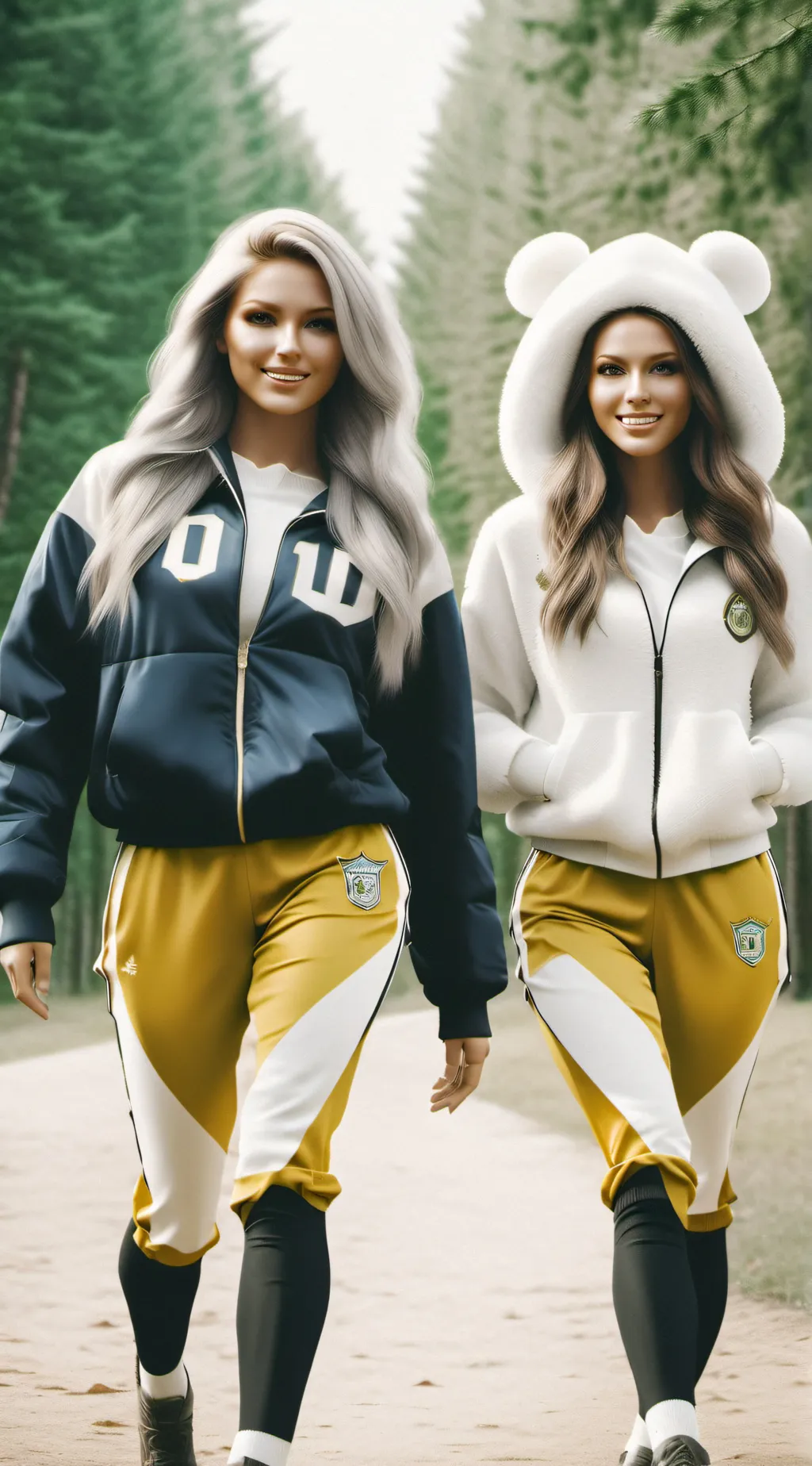 ai character: Sienna and Lexi  background