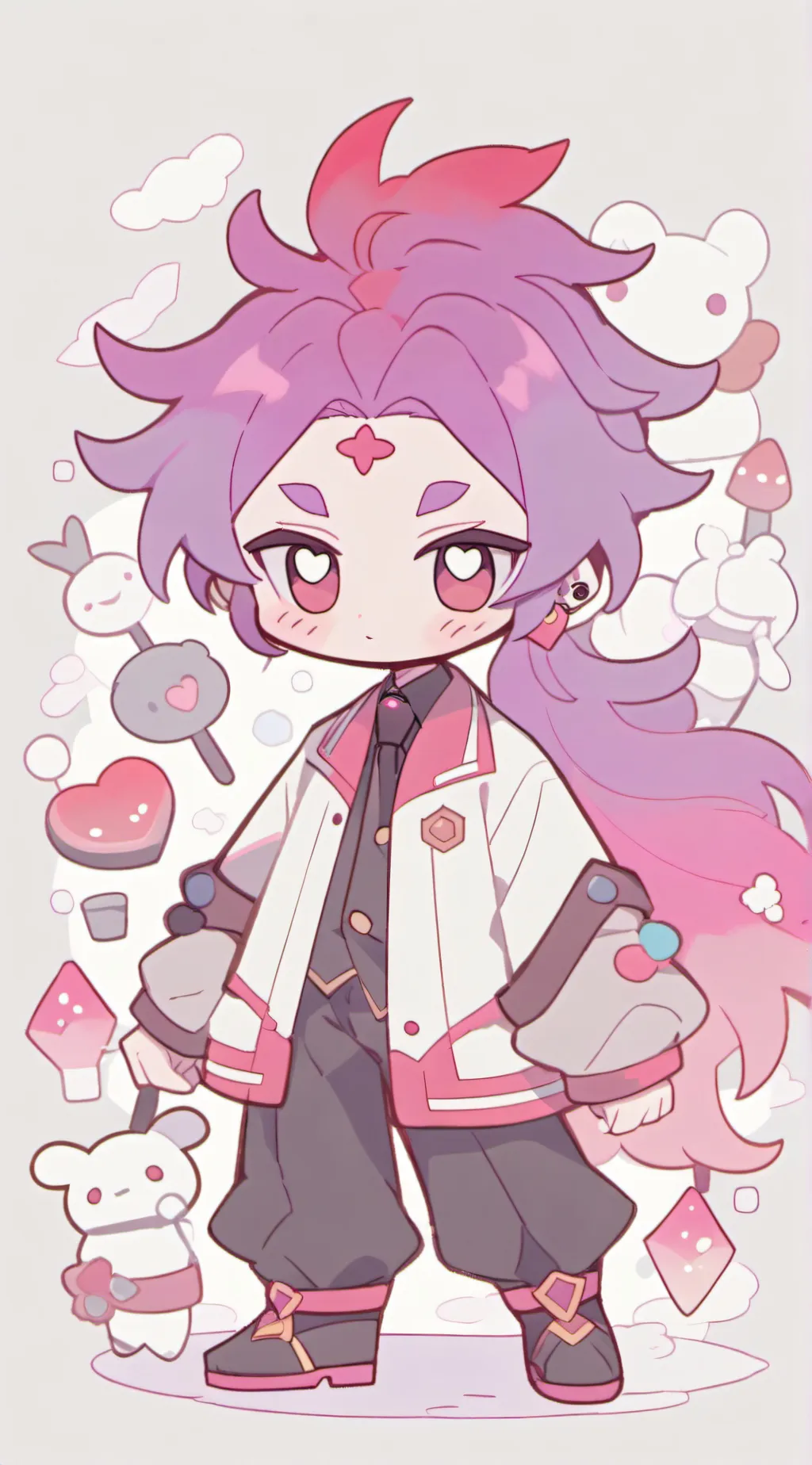 ai character: depressed kid background