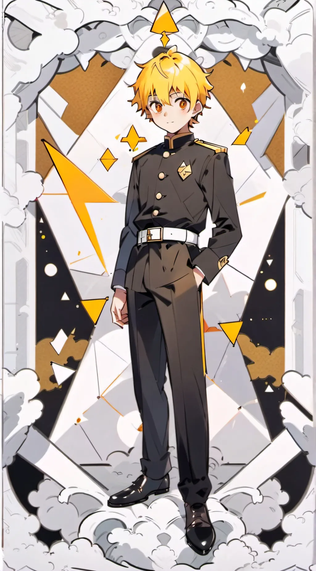 ai character: Zenitsu from Kny background