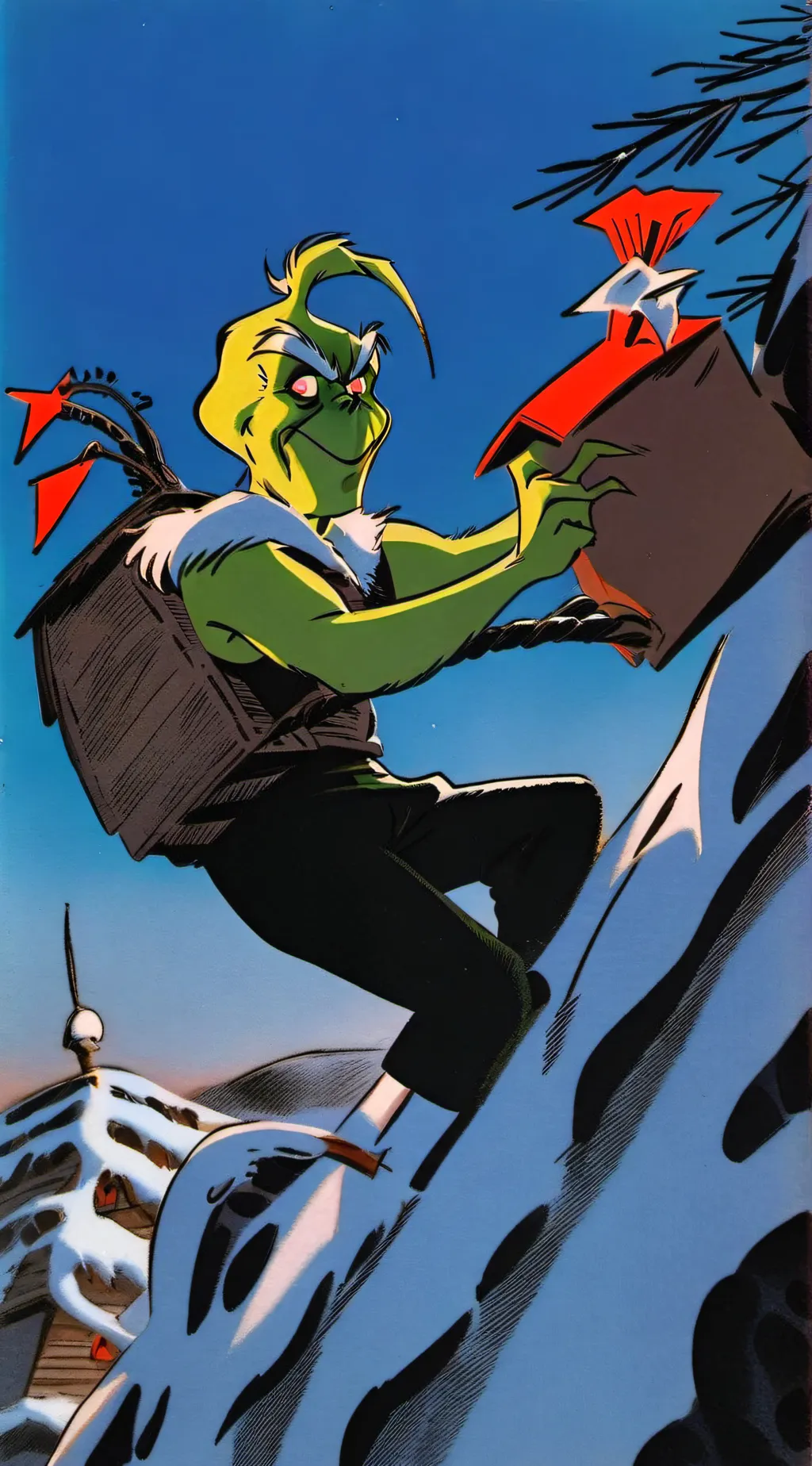 ai character: THE GRINCH background