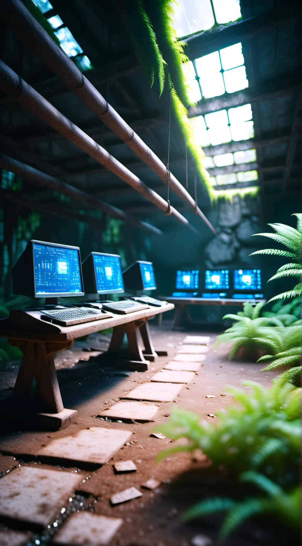 ai character: Abandoned Lab background