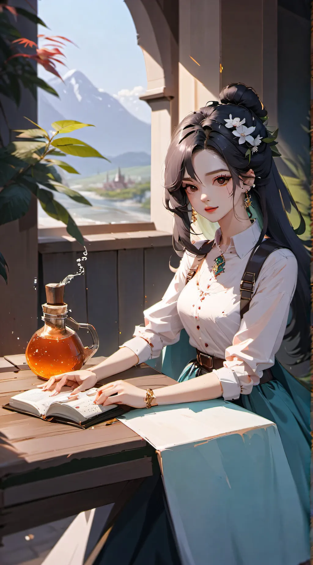 ai character: Transfer potion  background