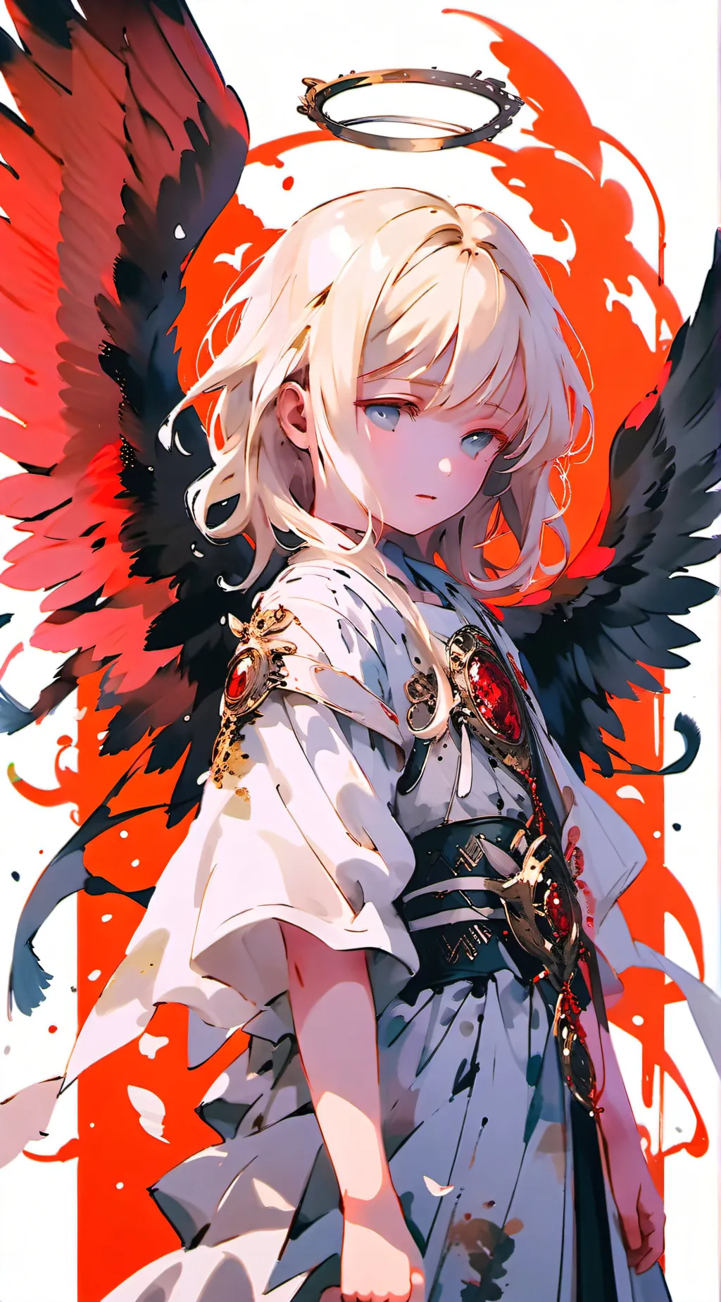 ai character: Fair, fallen angel background