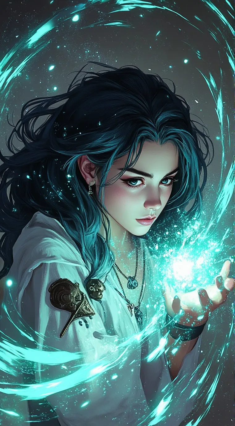 ai character: magic background