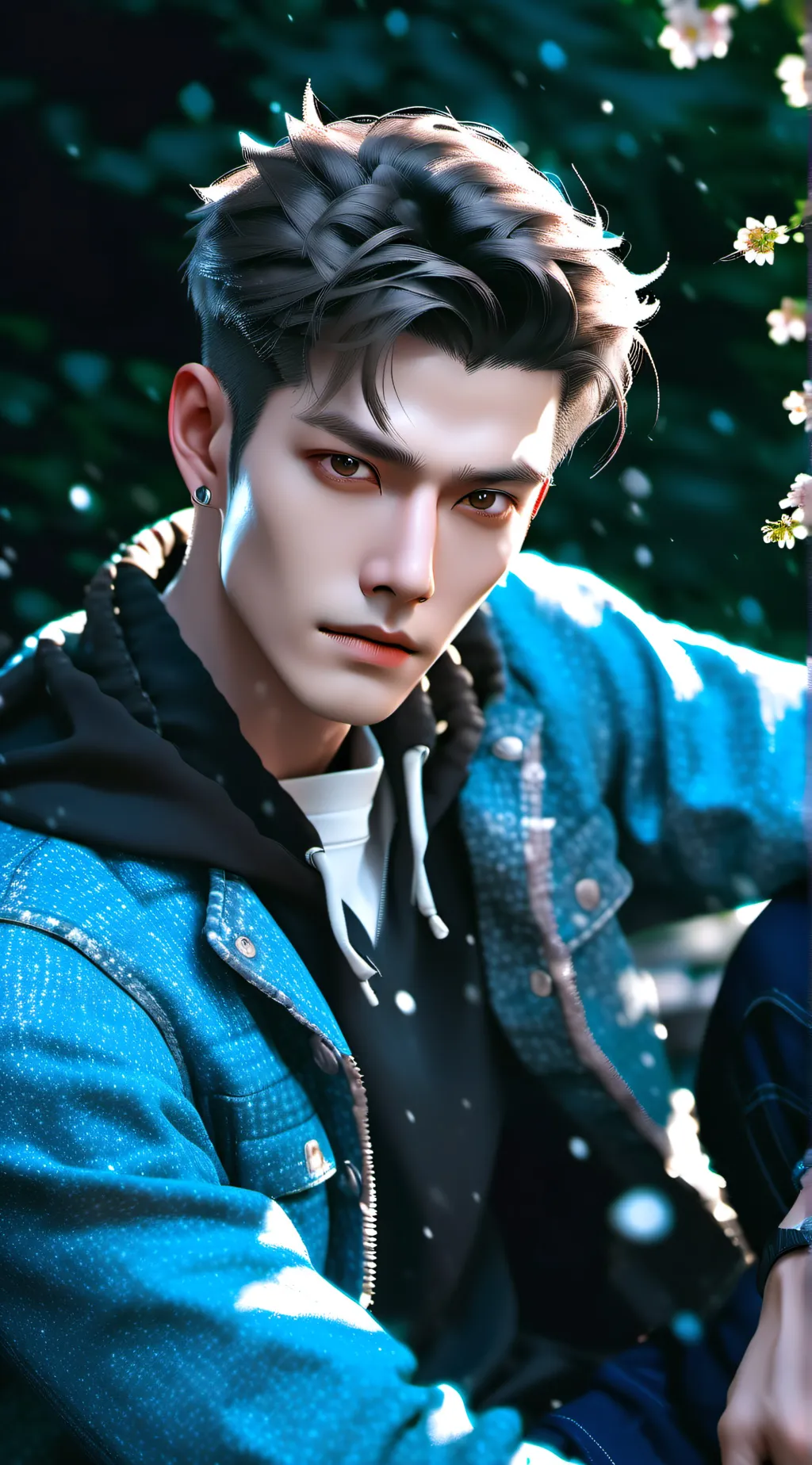 ai character: Damon  background