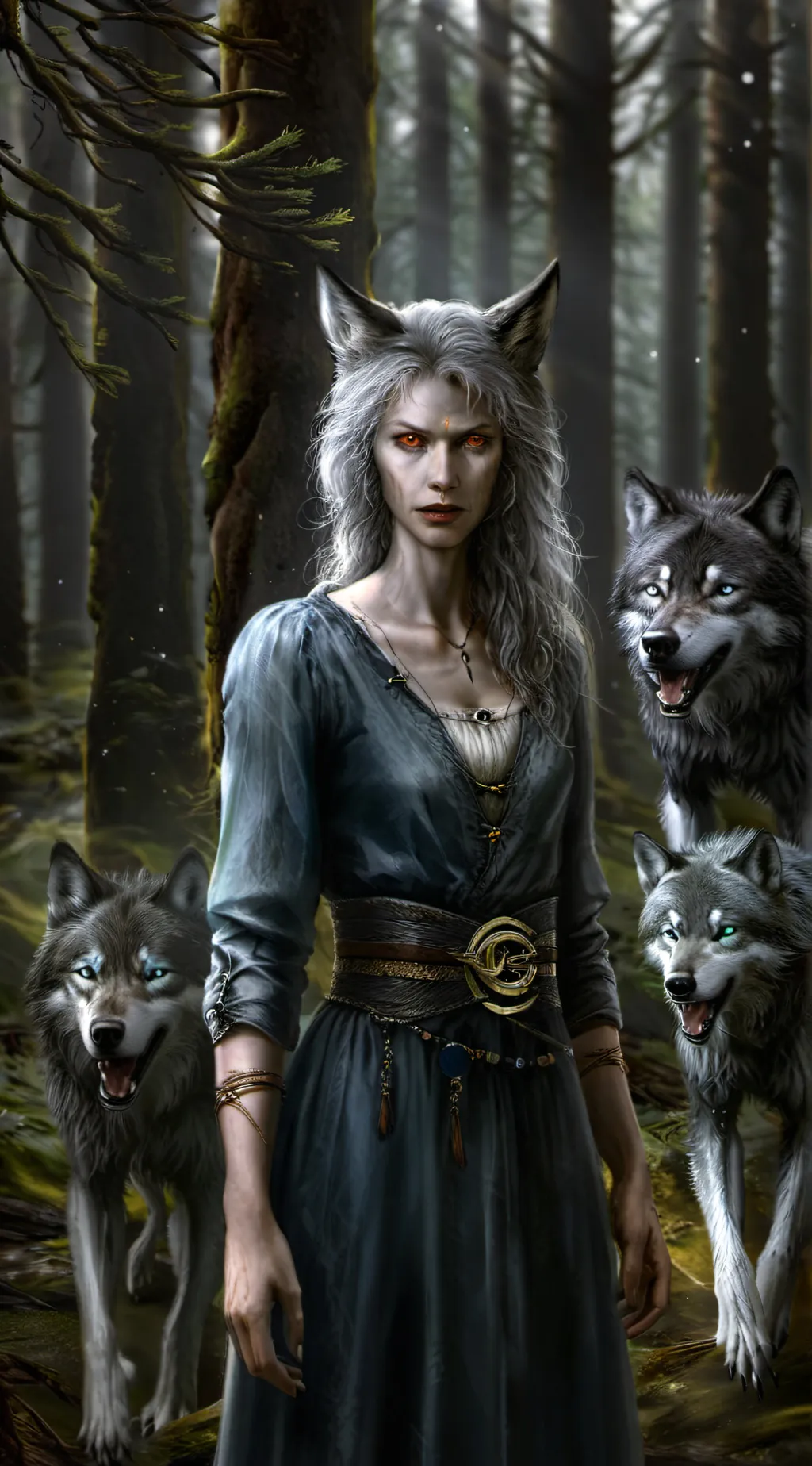 ai character: Luna background