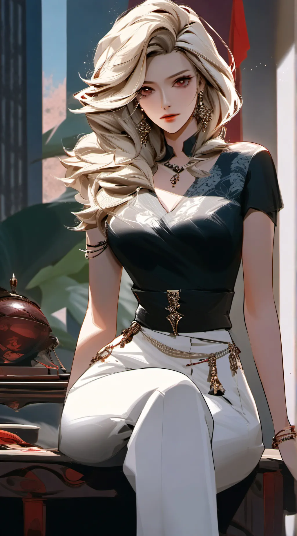 ai character: Amanda  background