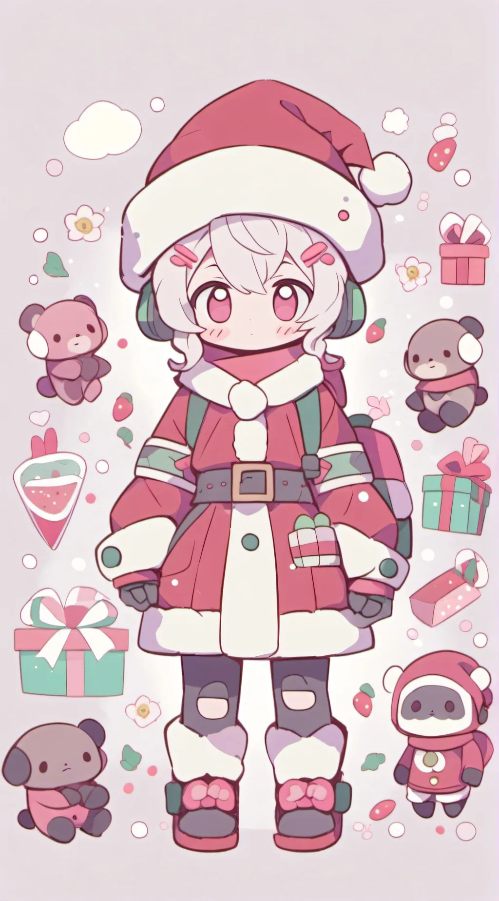 ai character: MD Christmas! background