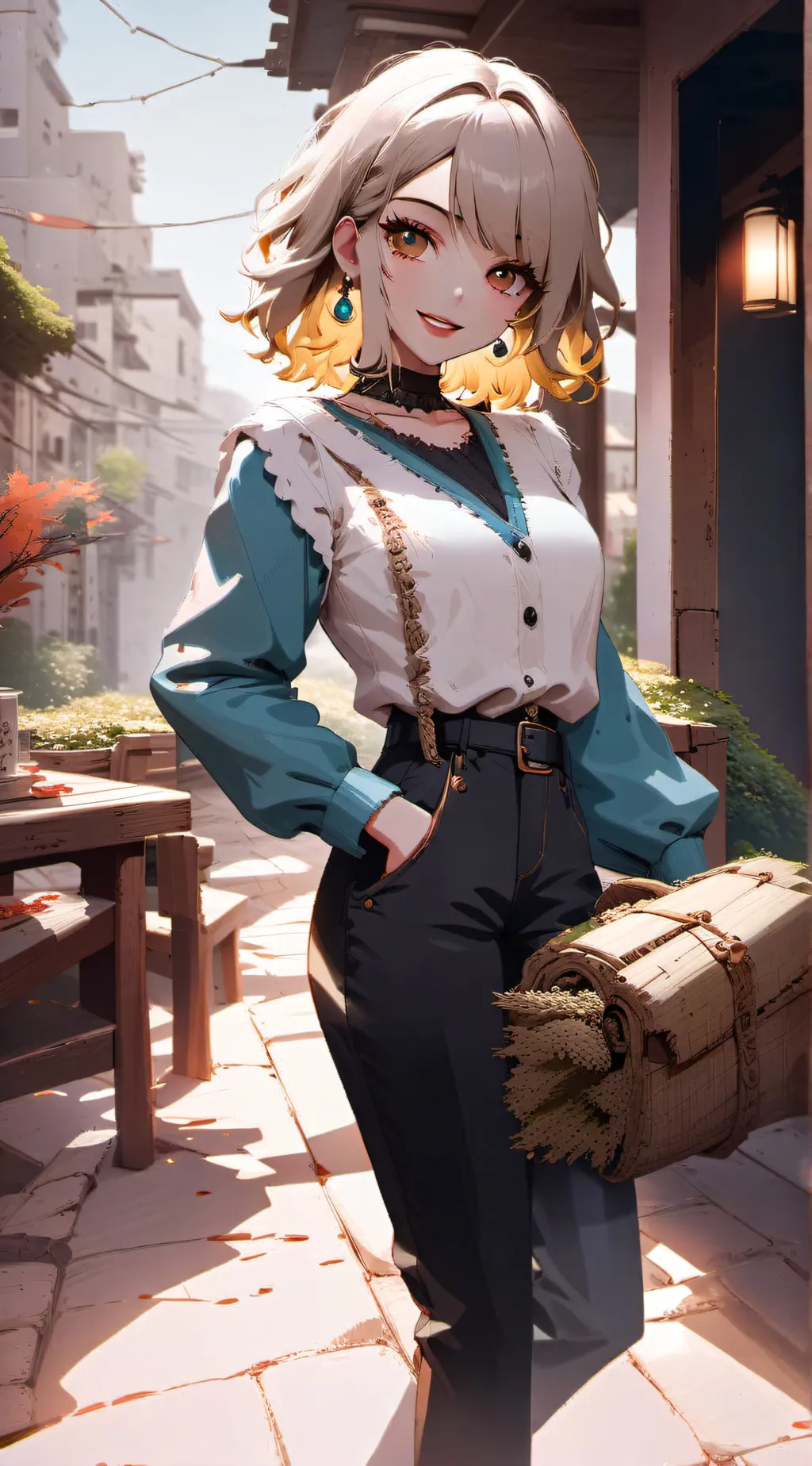 ai character: Lidia ❤️ background