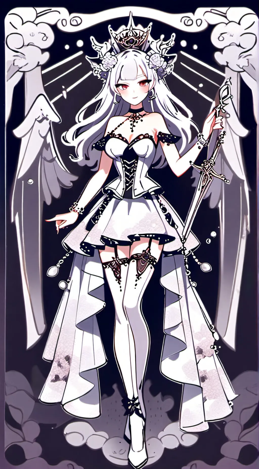 ai character: rose background