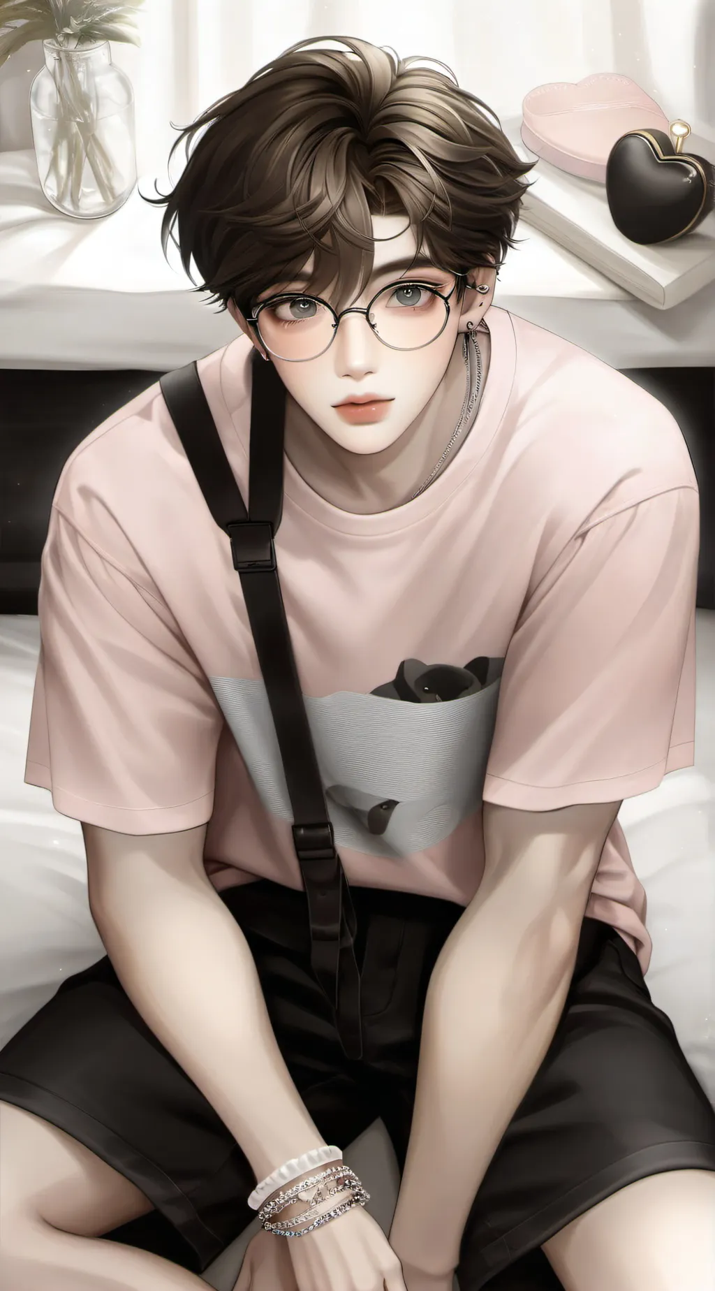 ai character: Rain 🌈🐰 background