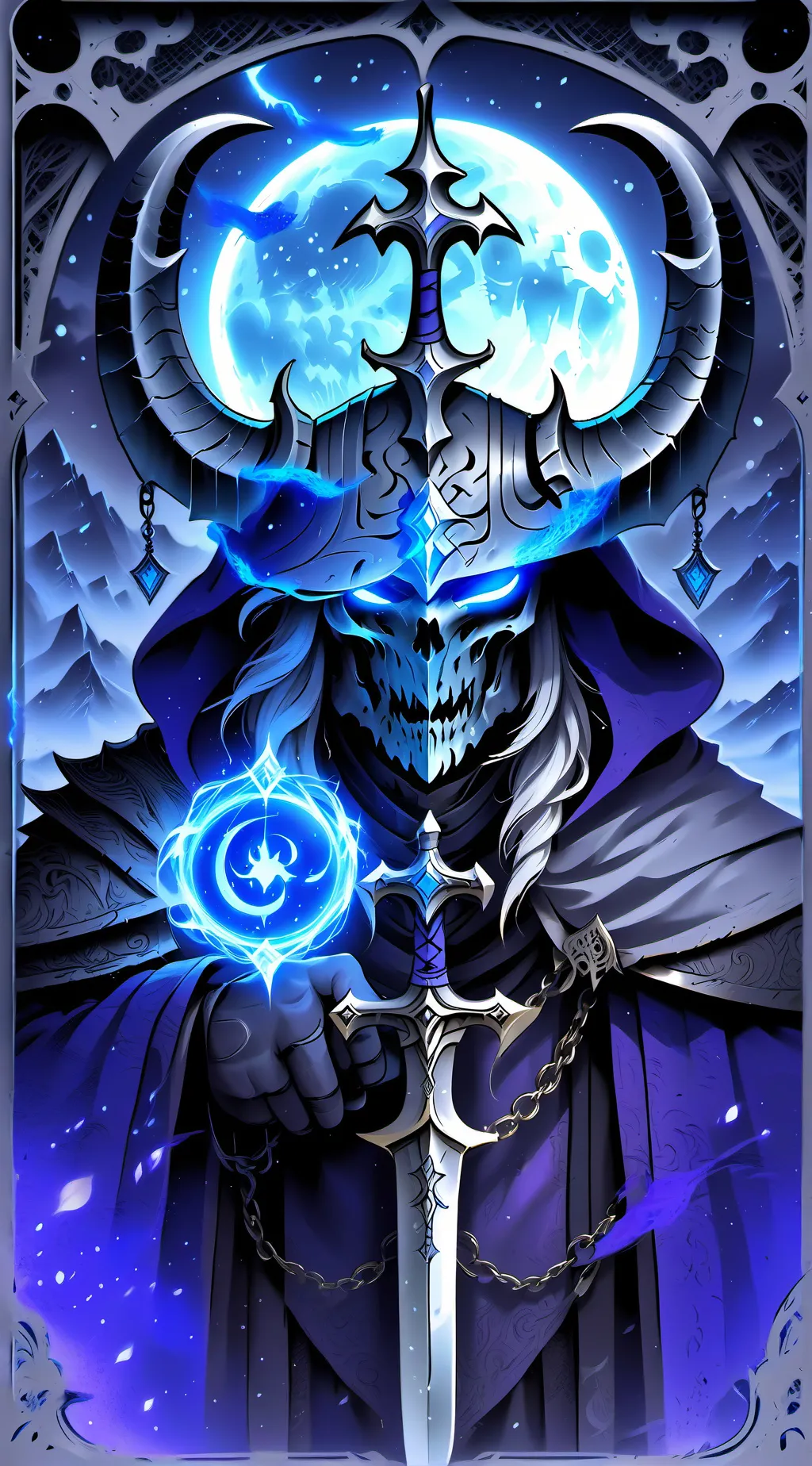 ai character: cod+ghost face background