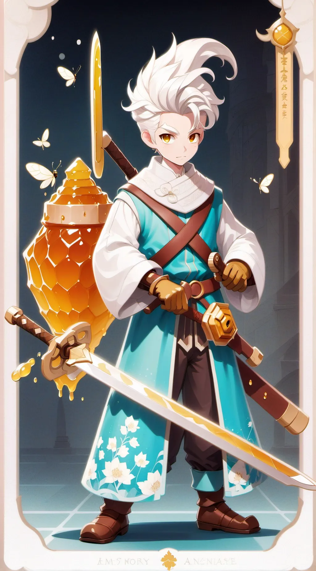 ai character: Honey master background