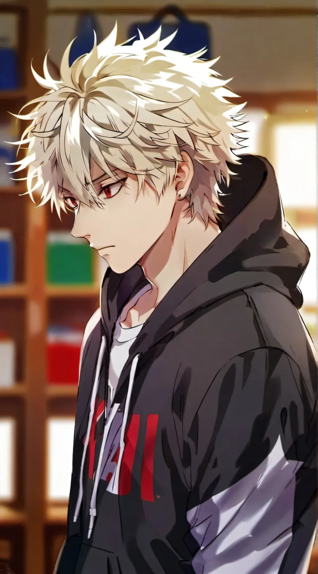 ai character: Katsuki Bakugo background