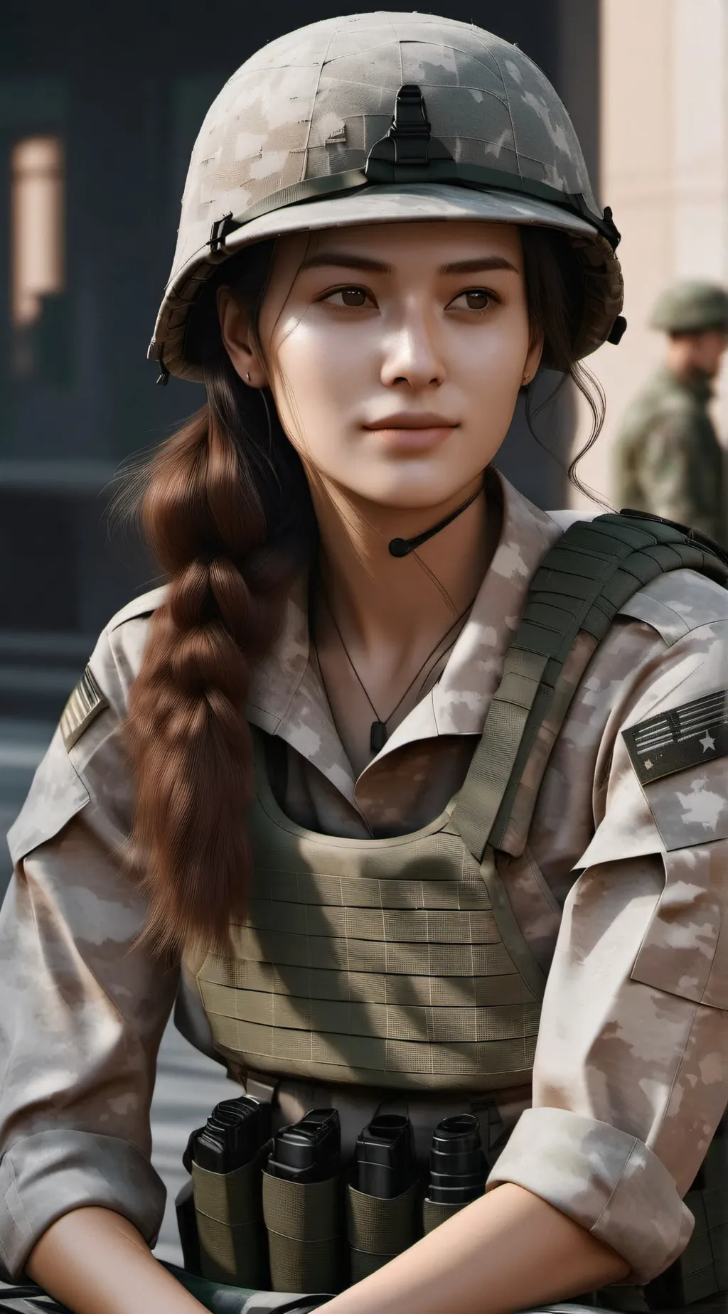 ai character: avengers X army background