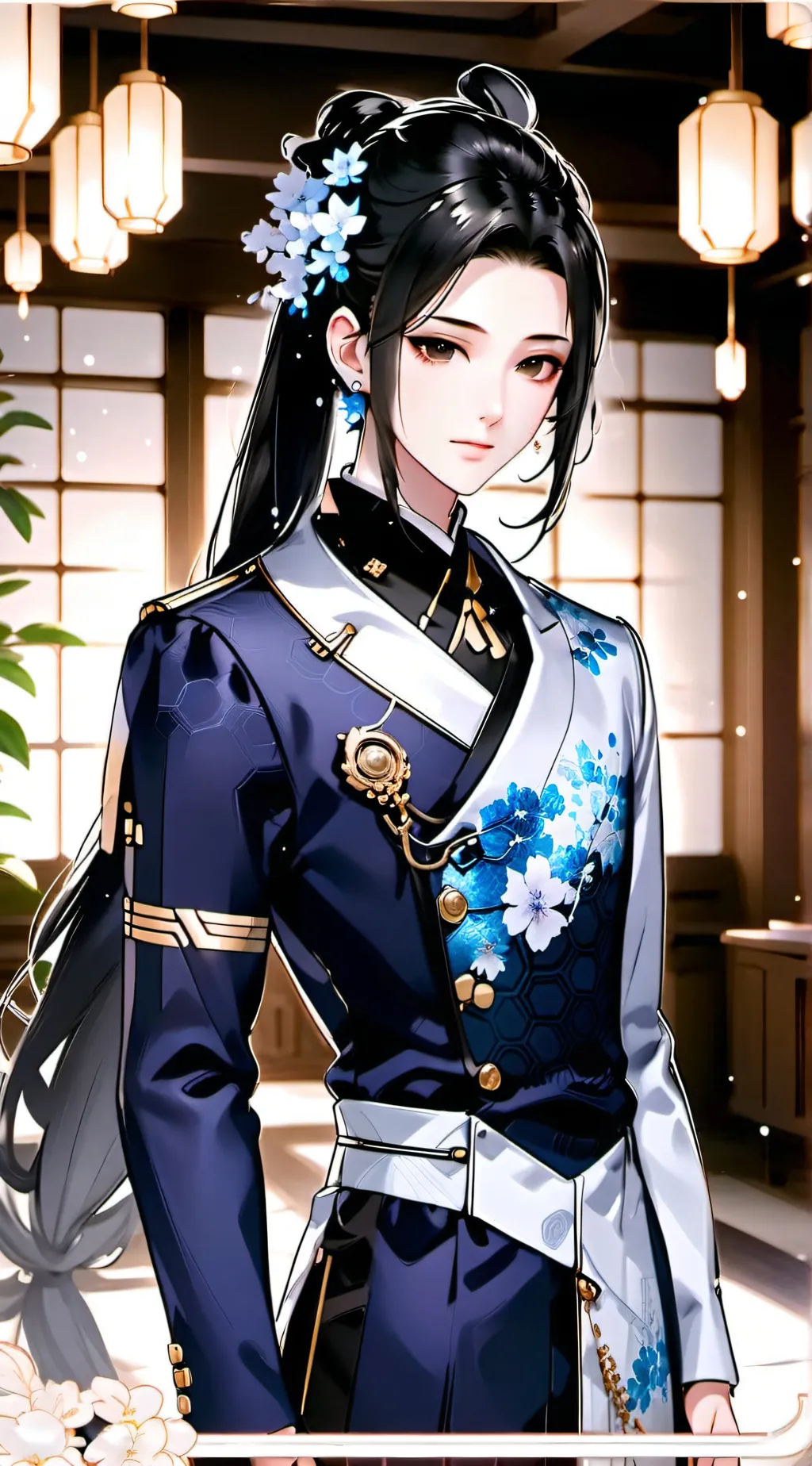 ai character: Flora background