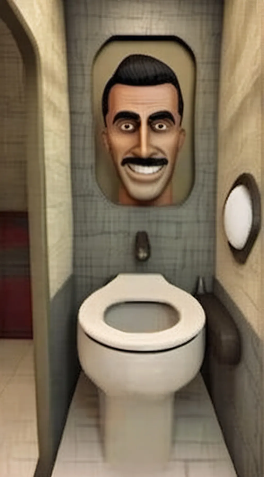 ai character: Skibidi toilet background