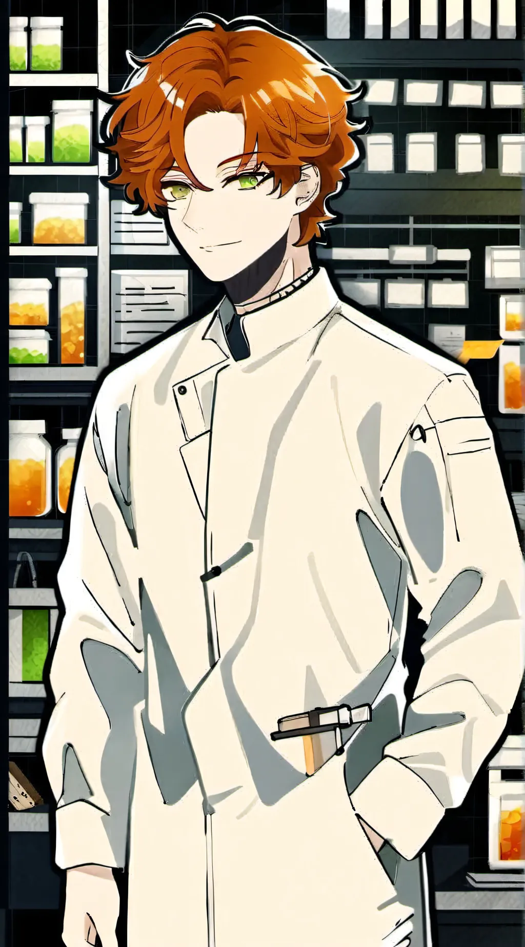 ai character: Dr. Bright  background