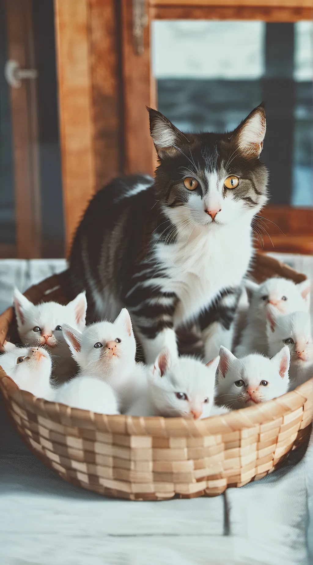 ai character: mama cat!🤗 background