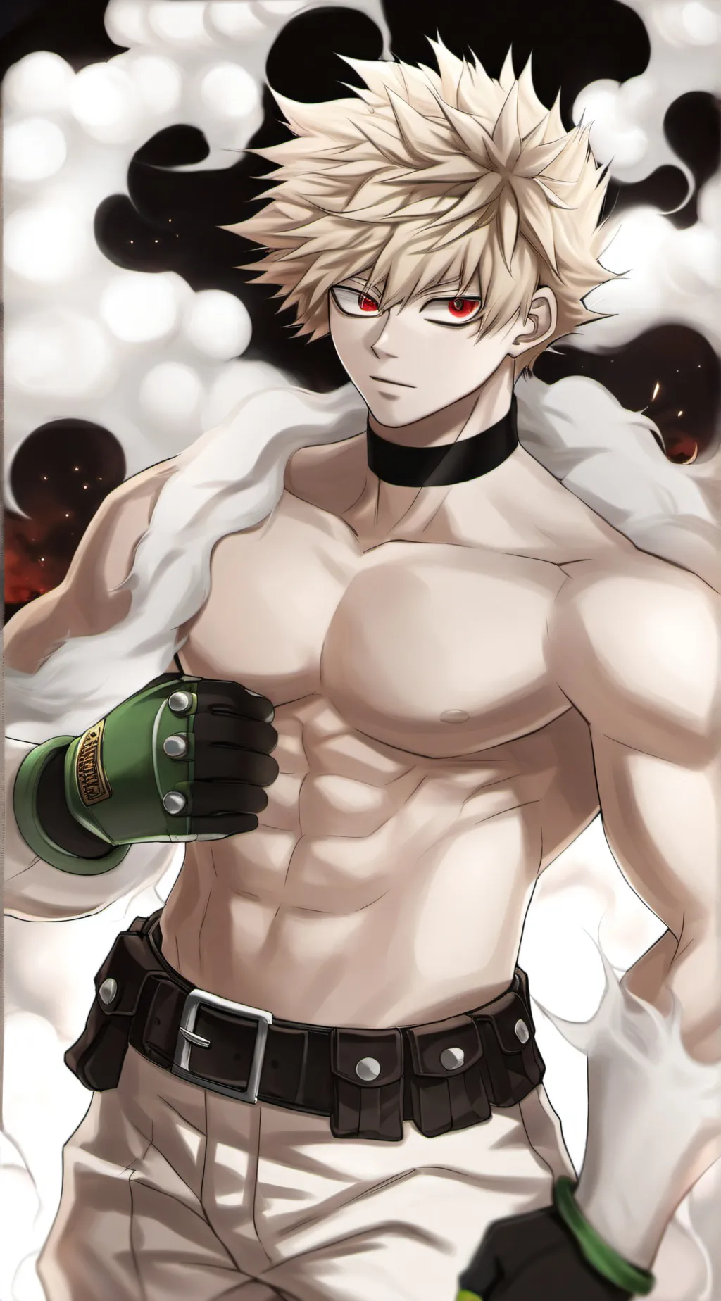 ai character: katsuki bakugo  background