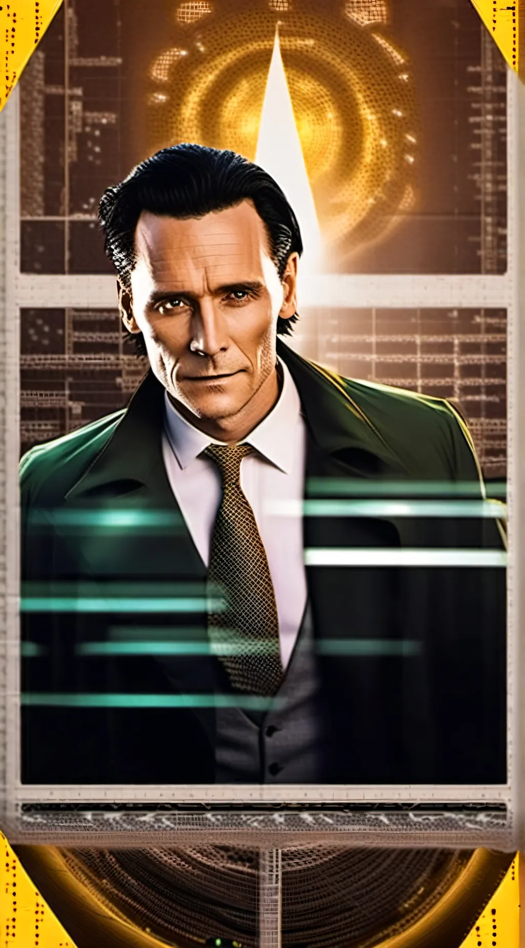 ai character: Loki TVA background