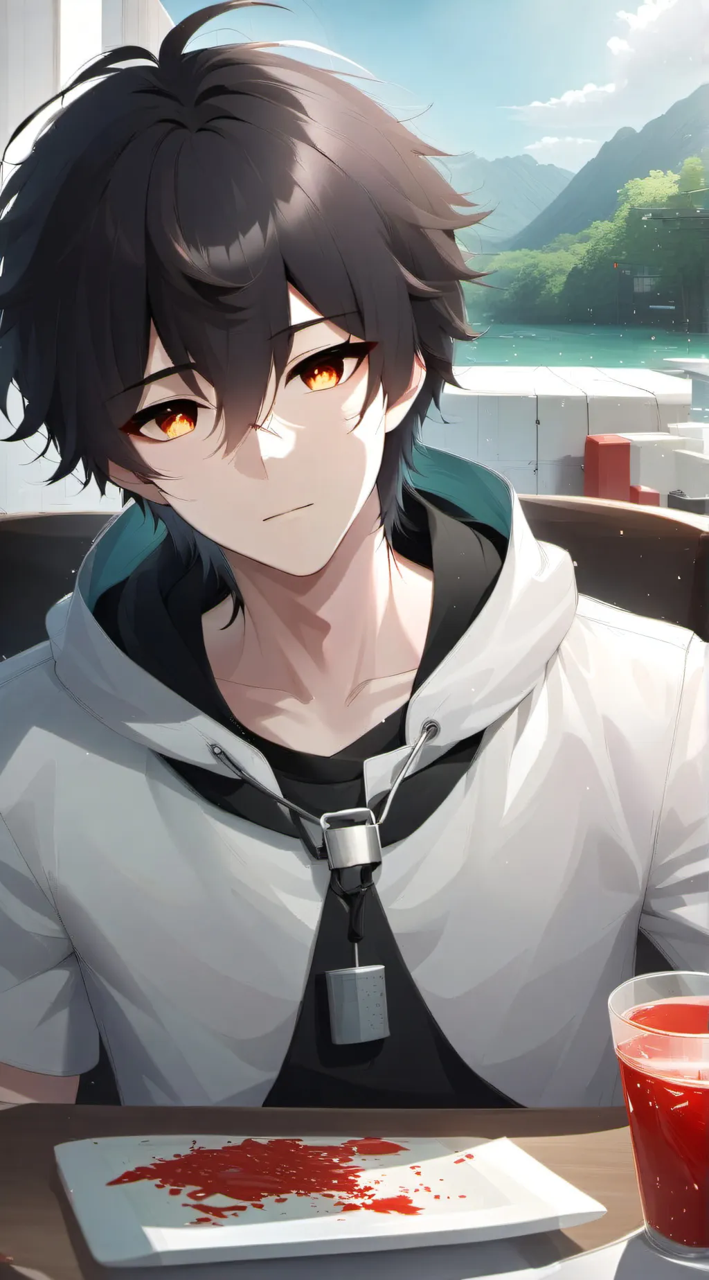 ai character: Aaron  background