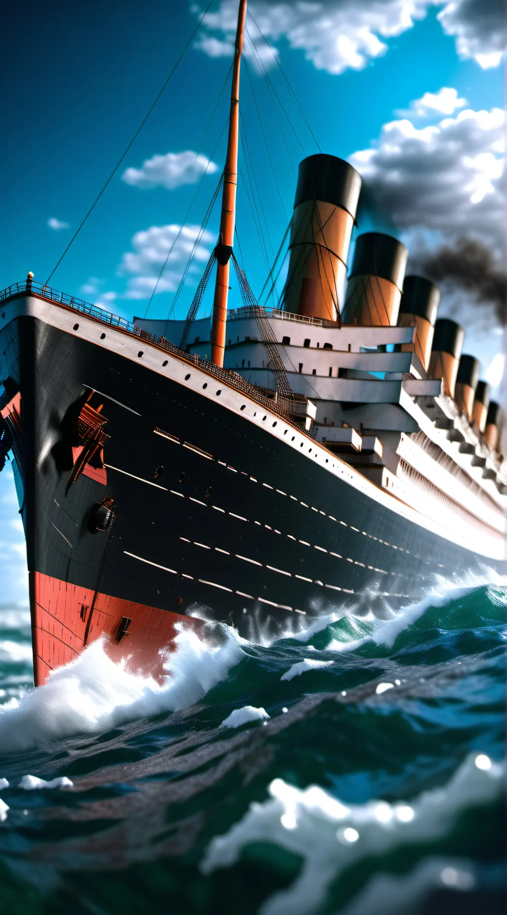 ai character: sinking ship background