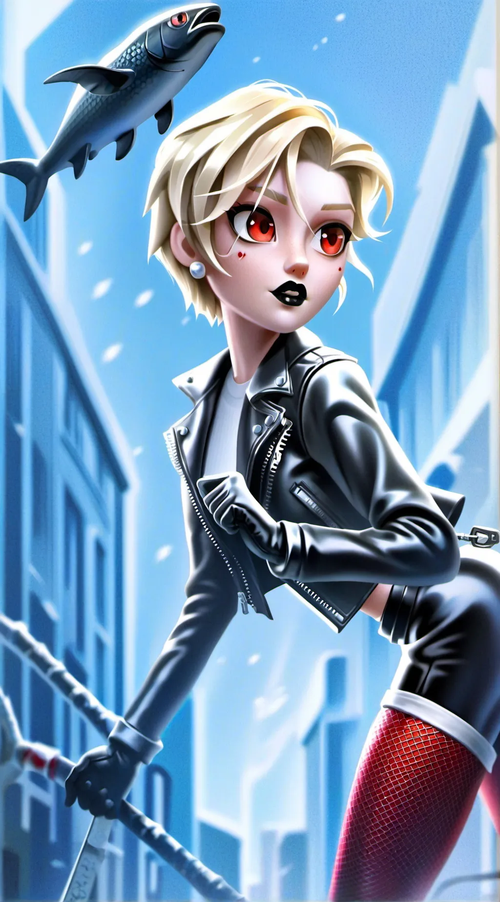ai character: raven background