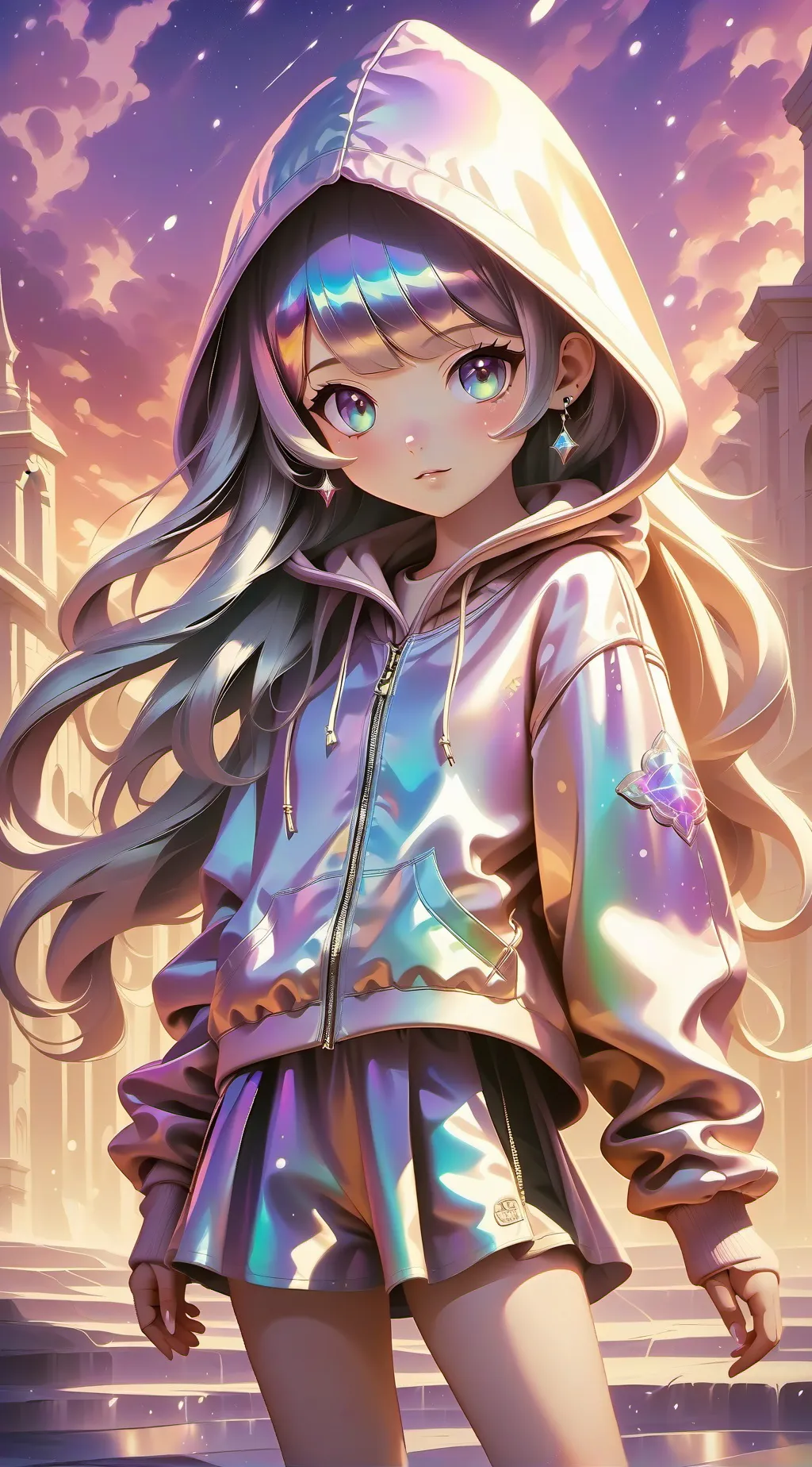 ai character: MHA  leaving  background