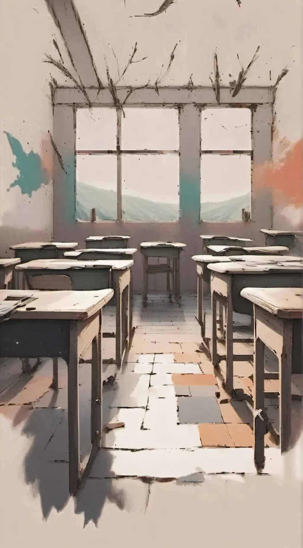 ai character: Classroom  background