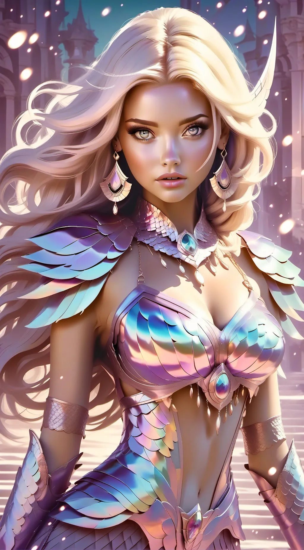 ai character: amber background