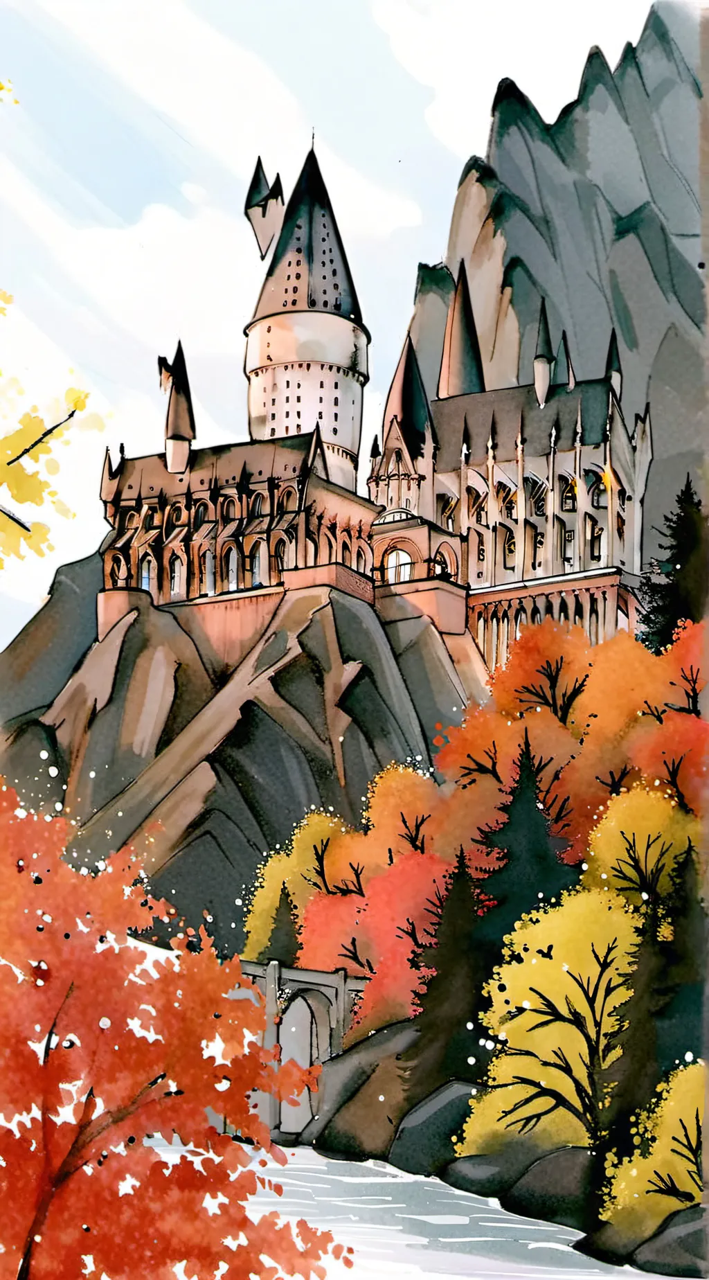 ai character: Hogwarts  background