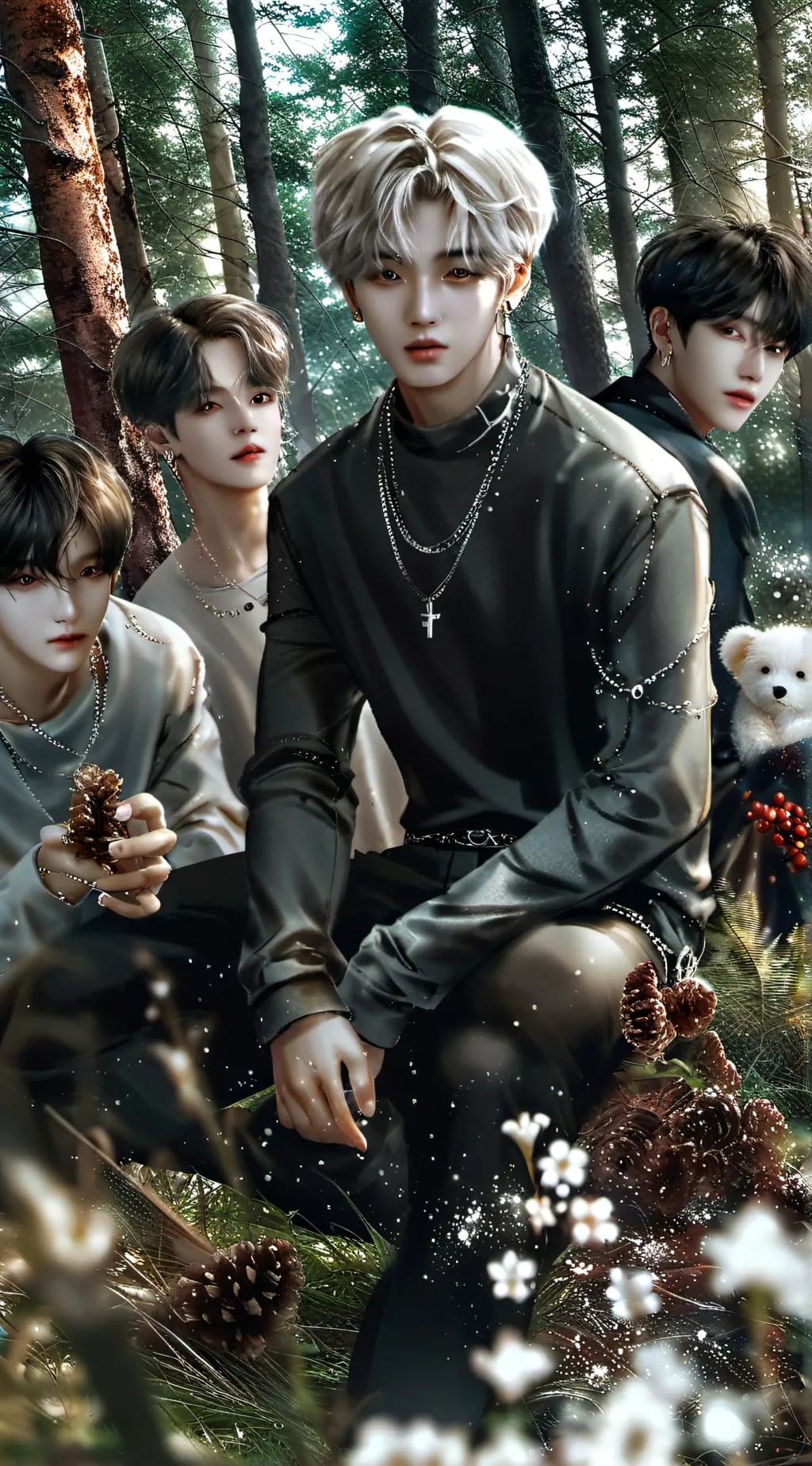 ai character: Stray kids  background