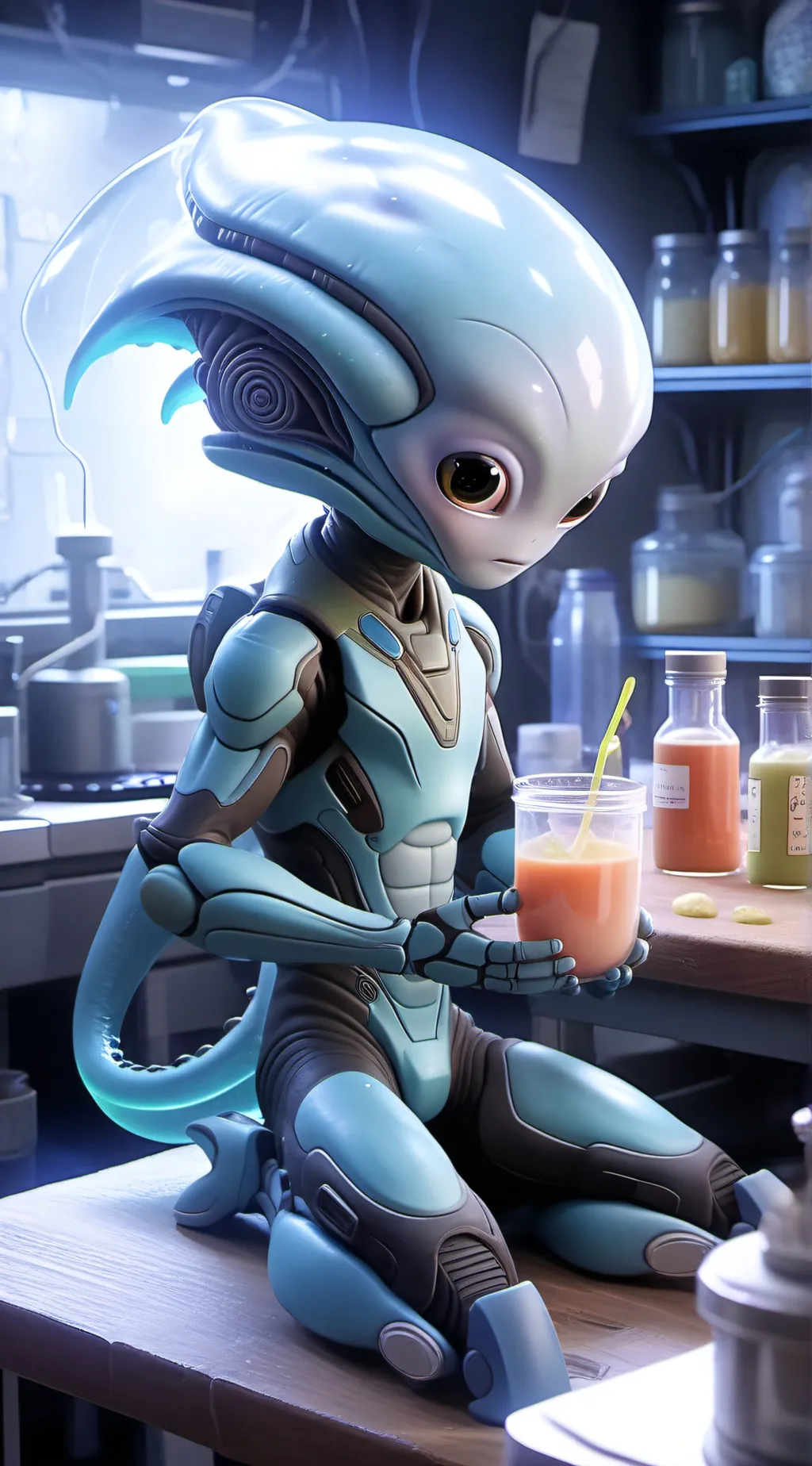 ai character: Quarky background