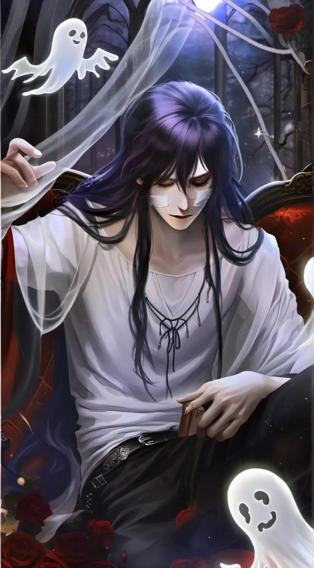 ai character: mr ghost background