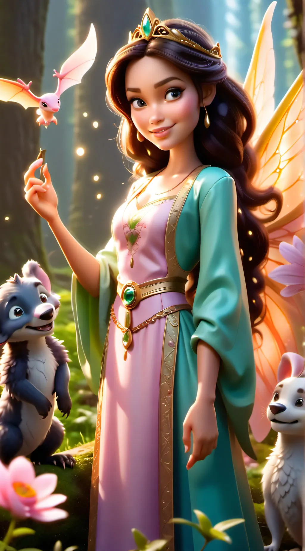 ai character: Princess Elara background