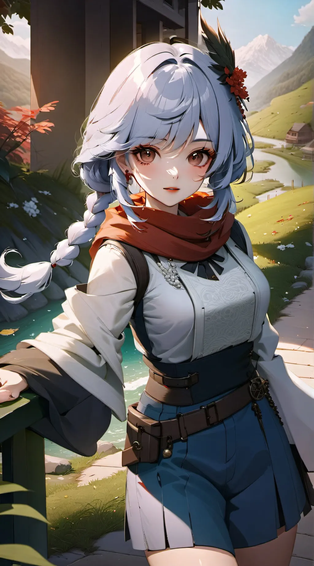 ai character: Ai made  background