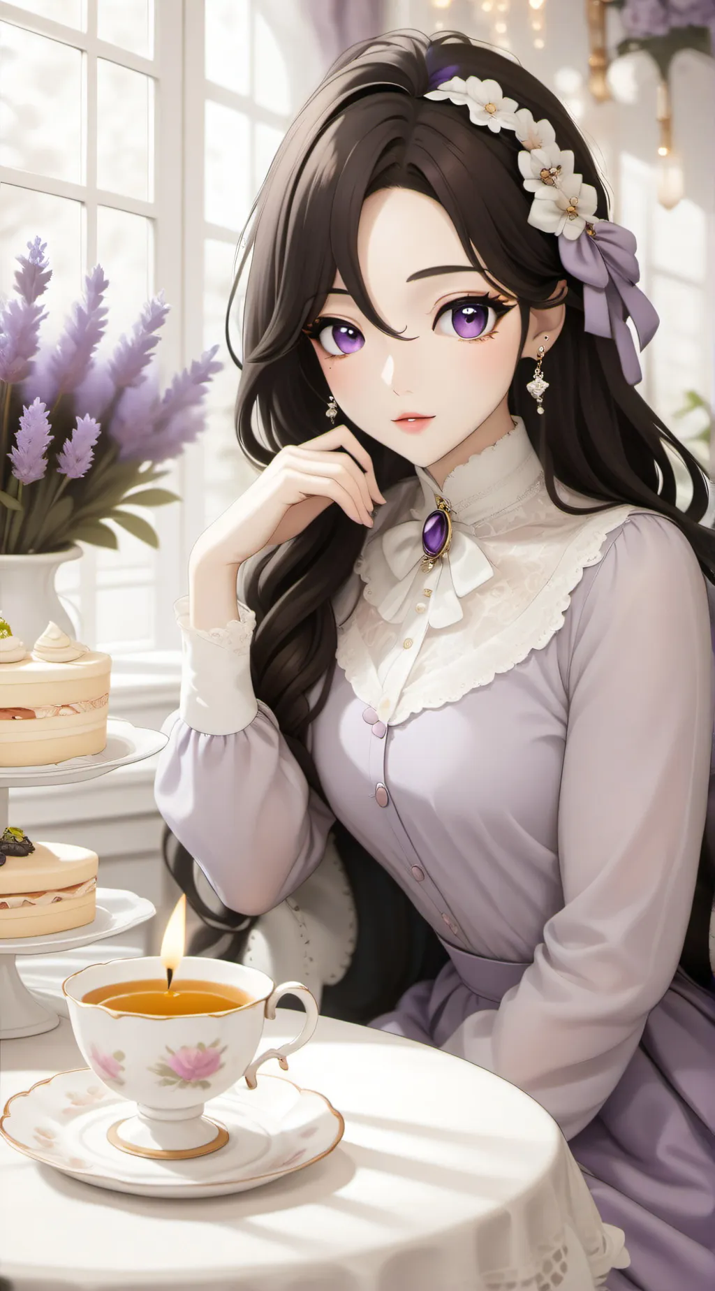 ai character: chloe Rose  background