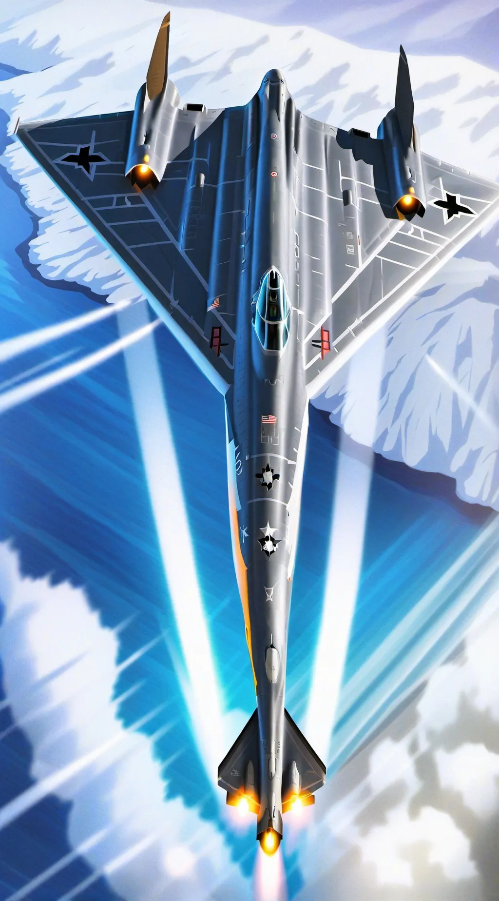 ai character: B-2 Spirit background