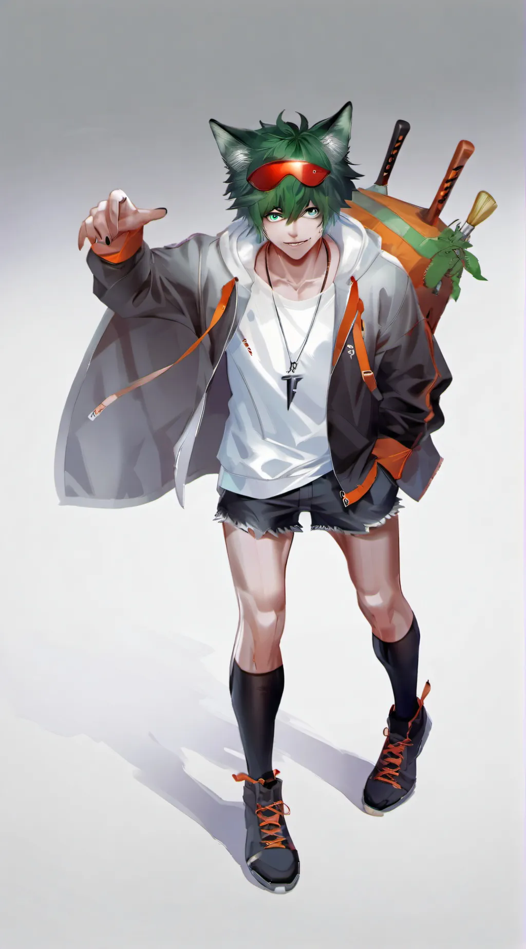 ai character: y/n wolf hybrid background