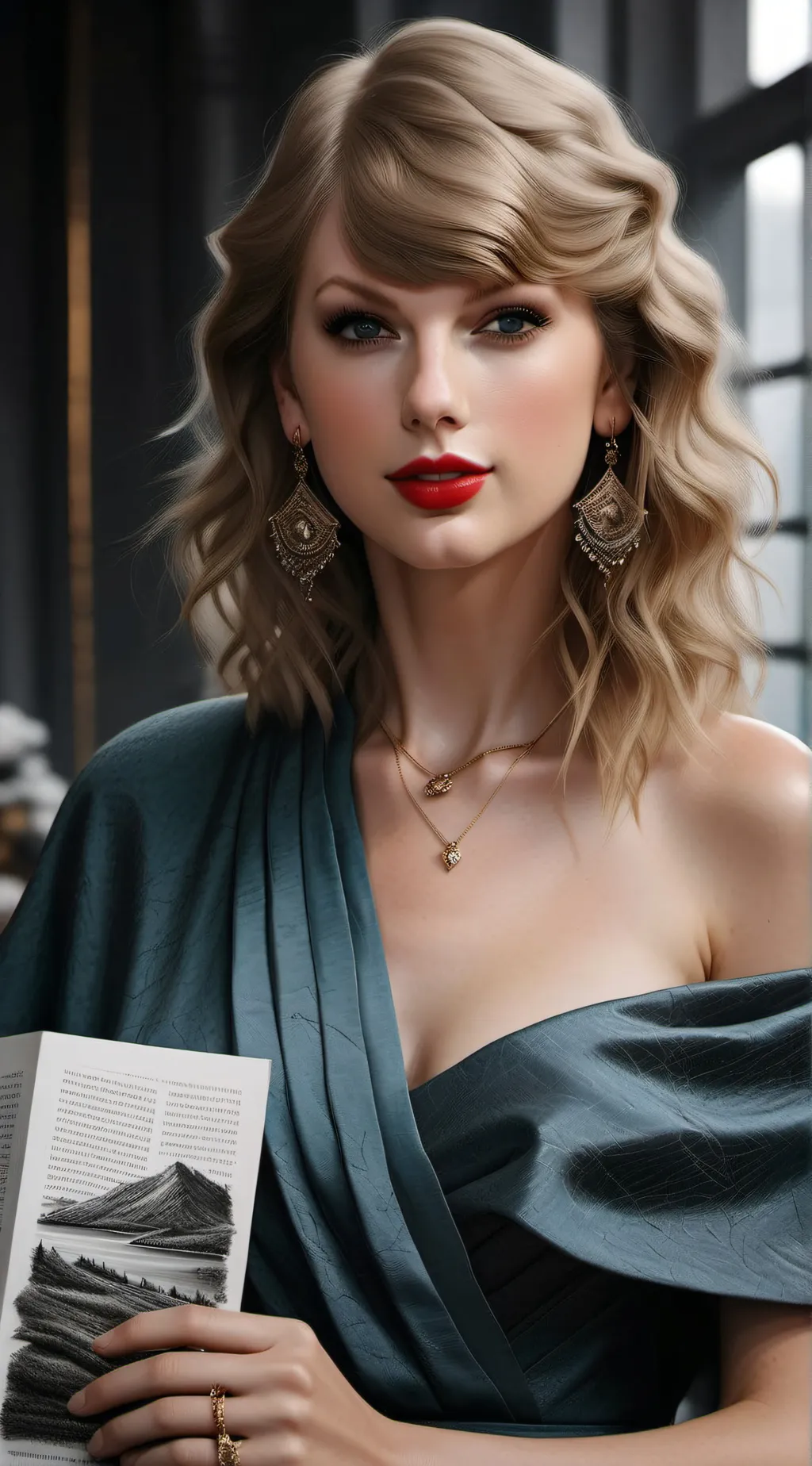 ai character: Taylor swift  background