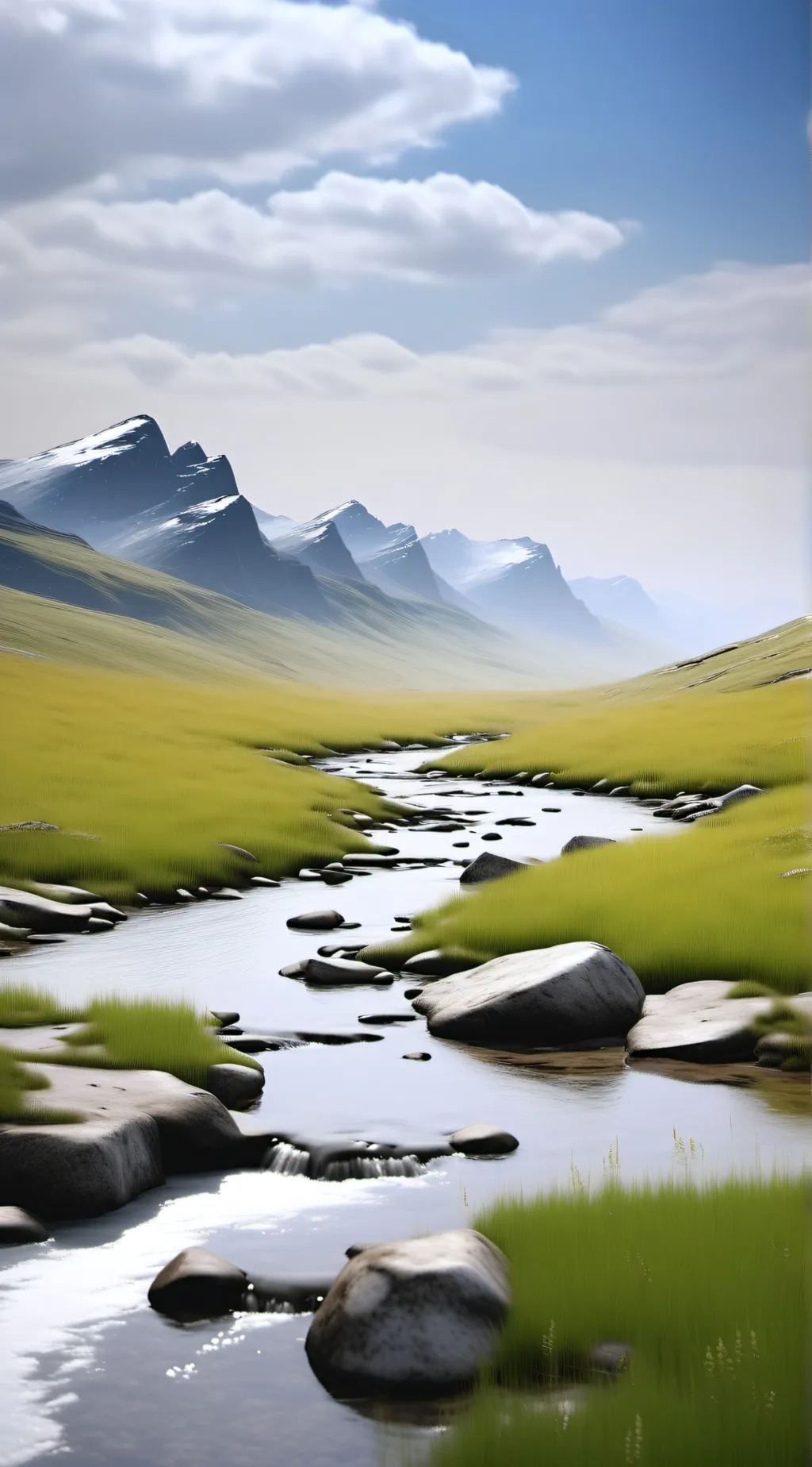 ai character: Grass background