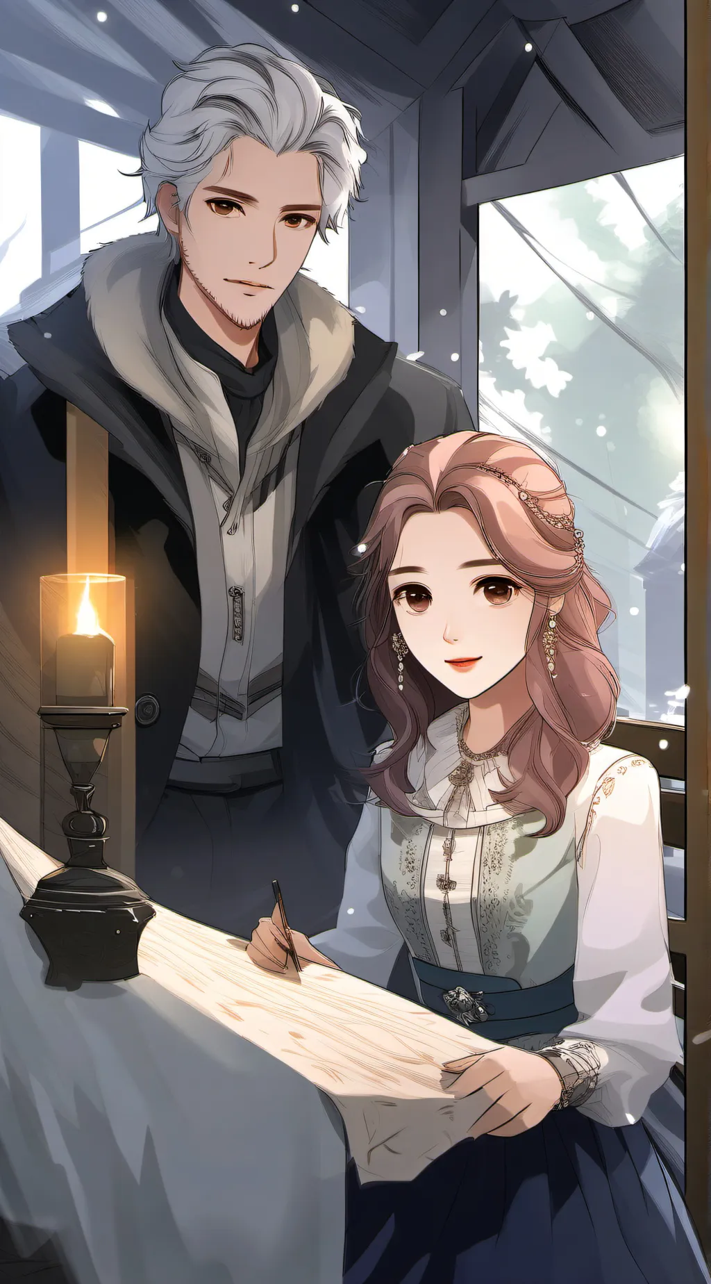 ai character: Alex and Mi Mi background