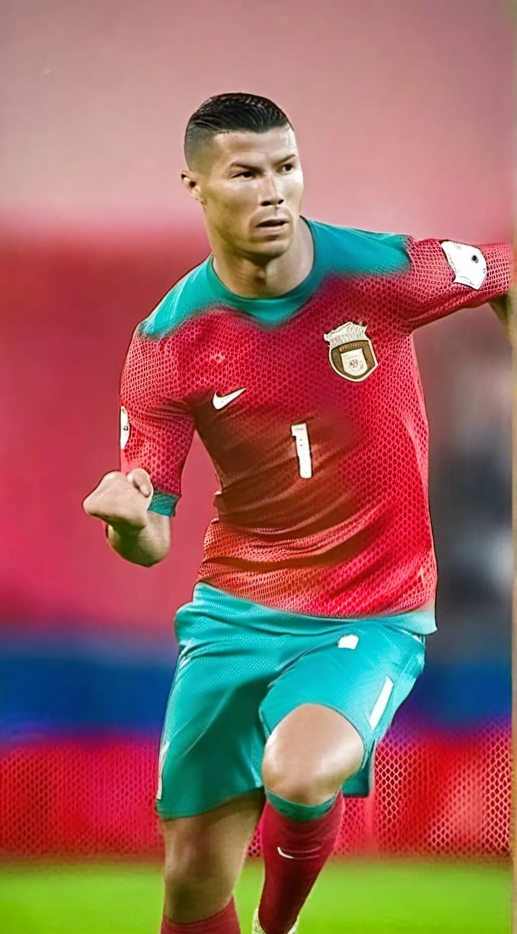 ai character: Cristiano. Ronaldo background