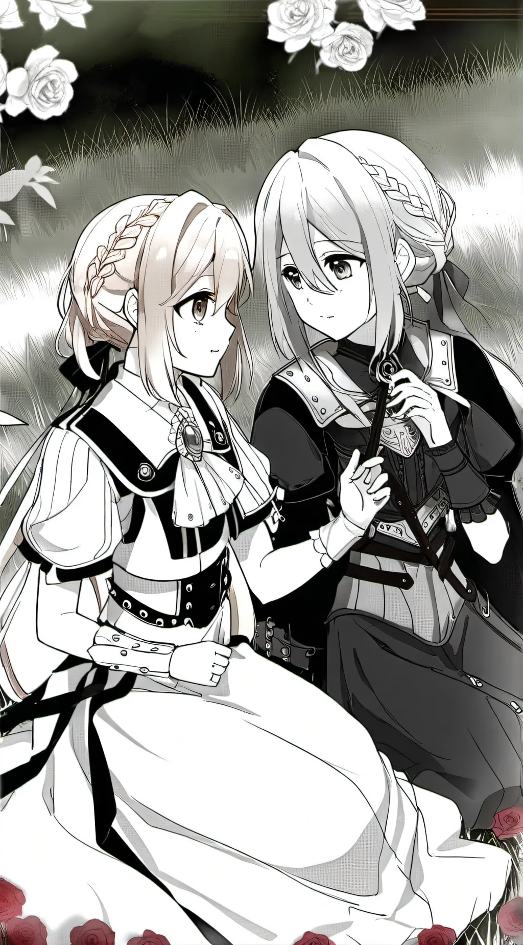 ai character: Caitlin & Celine  background