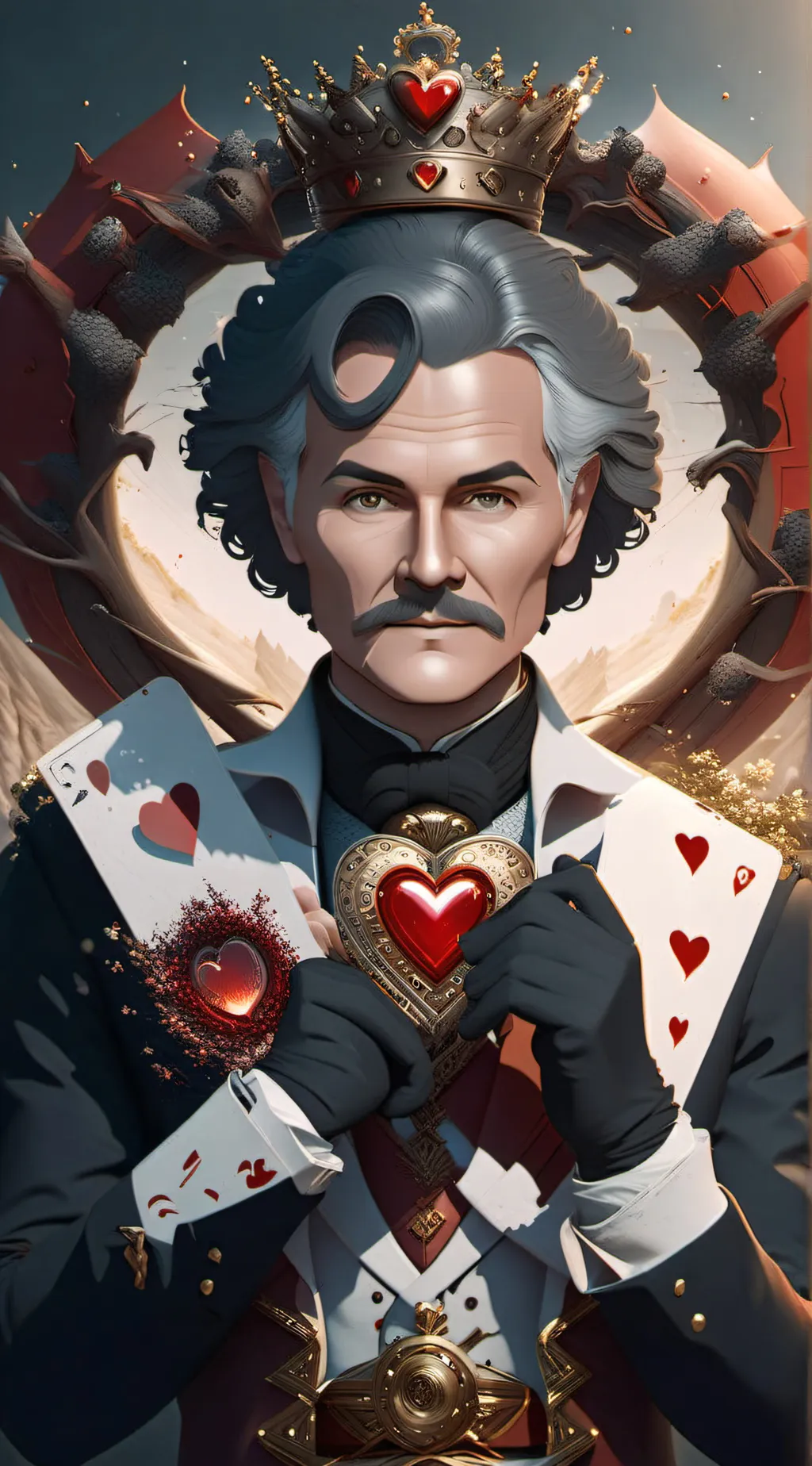 ai character: samuel king  background